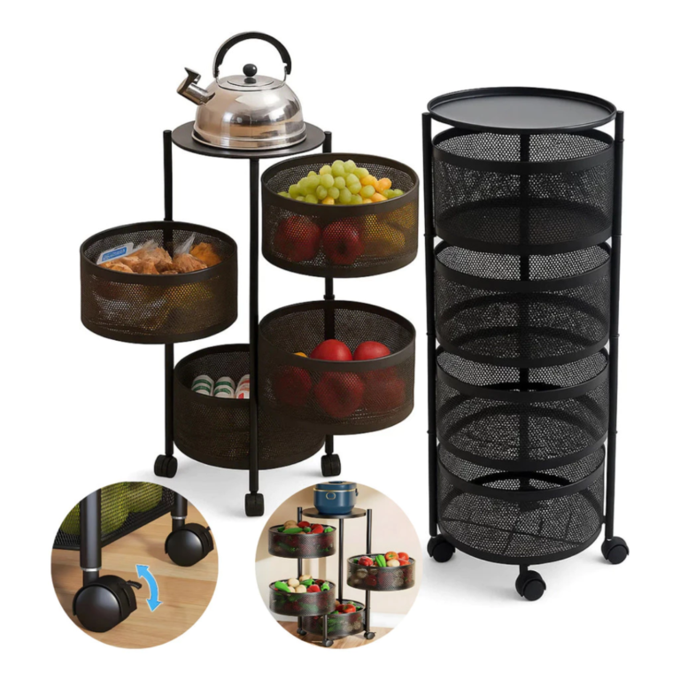 Fruteira Giratória com Rodinhas