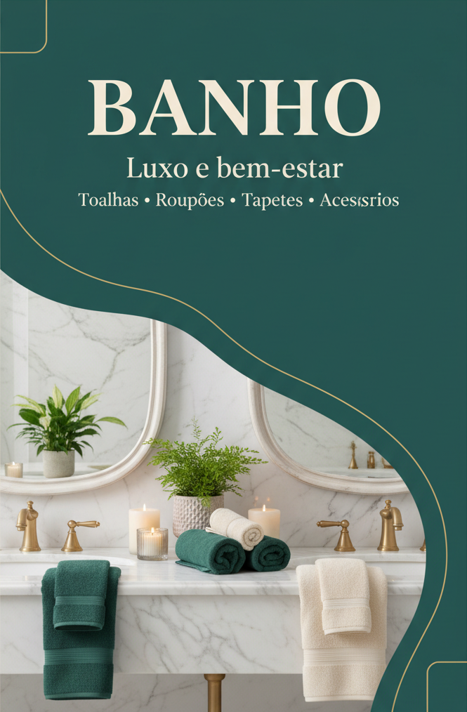 Coleção Banho - Bordas Quadradas
