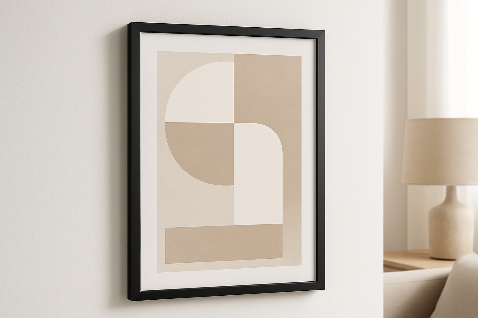 Quadro Minimalista - Detalhe Moldura