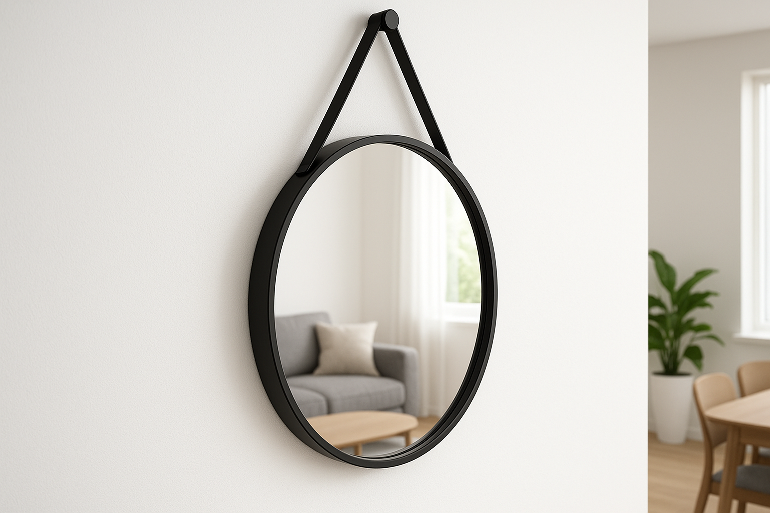 Espelho Redondo - Vista Lateral