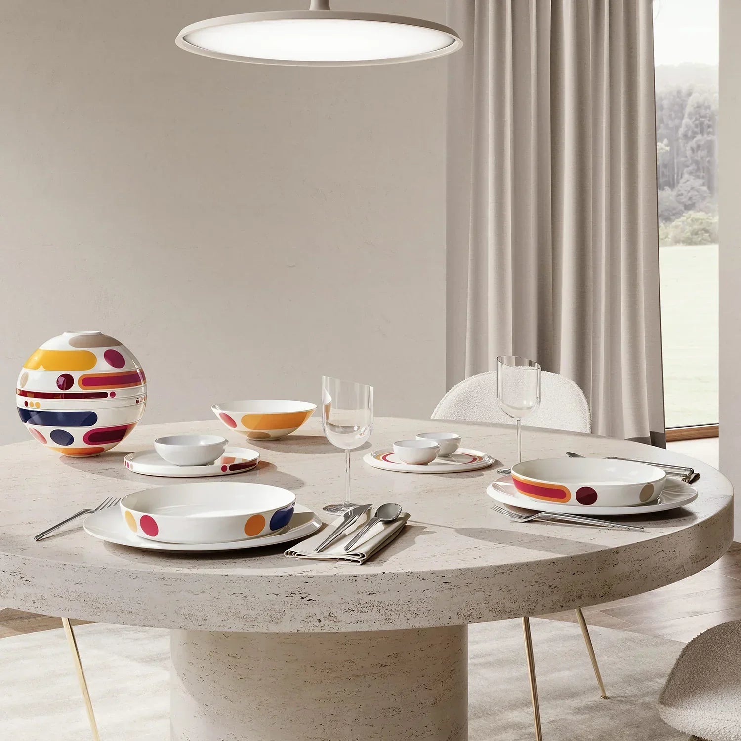 Conjunto de Jantar para 2 Pessoas - La Boule 7 Peças