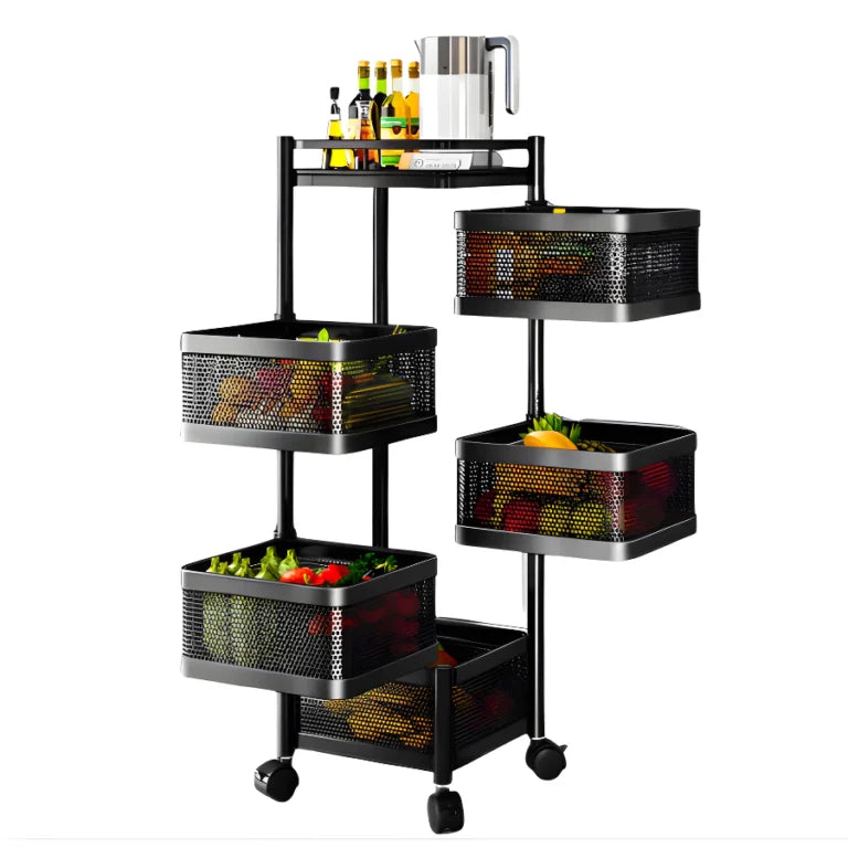 Fruteira Giratória com Rodinhas