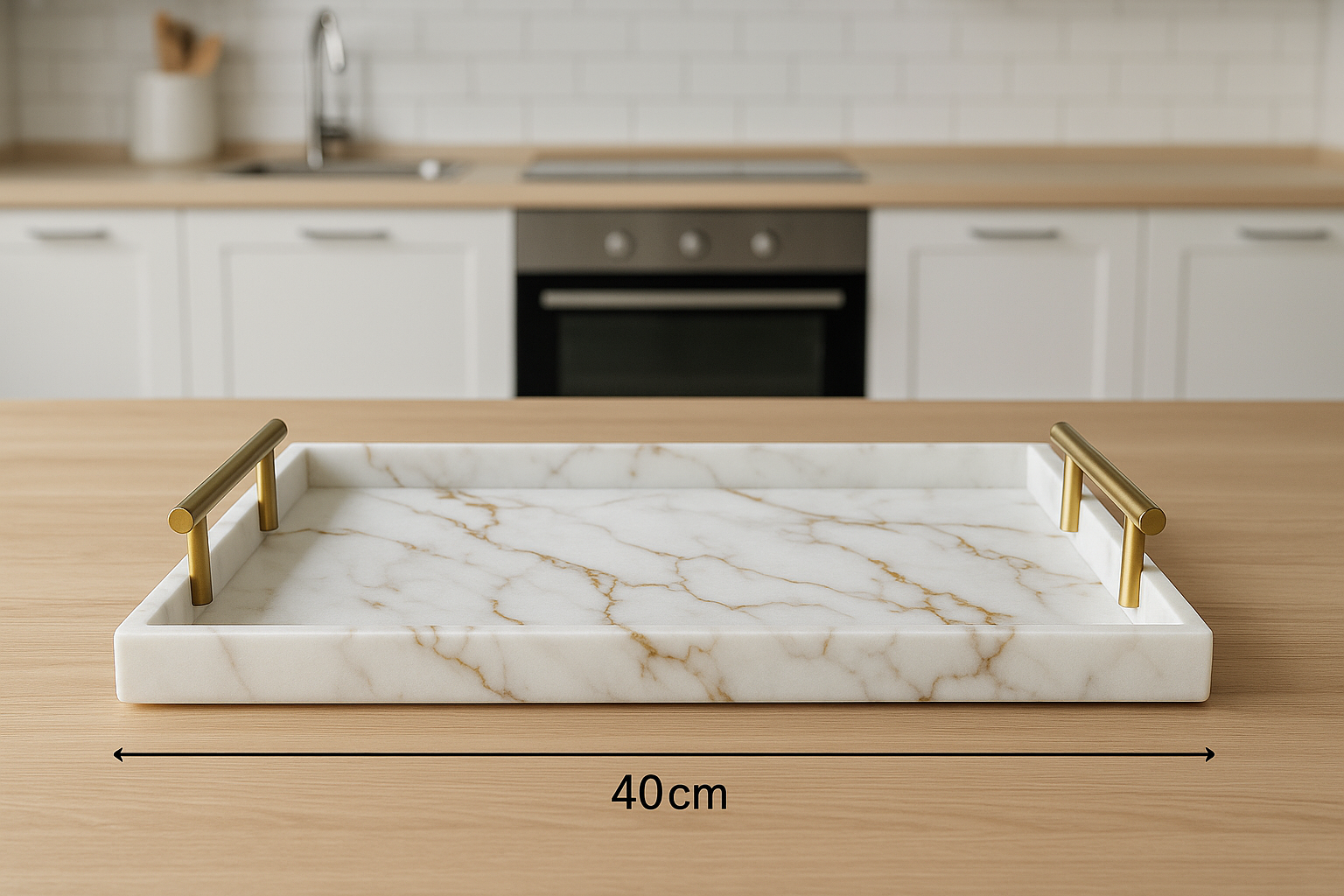 Bandeja Mármore - Vista Frontal