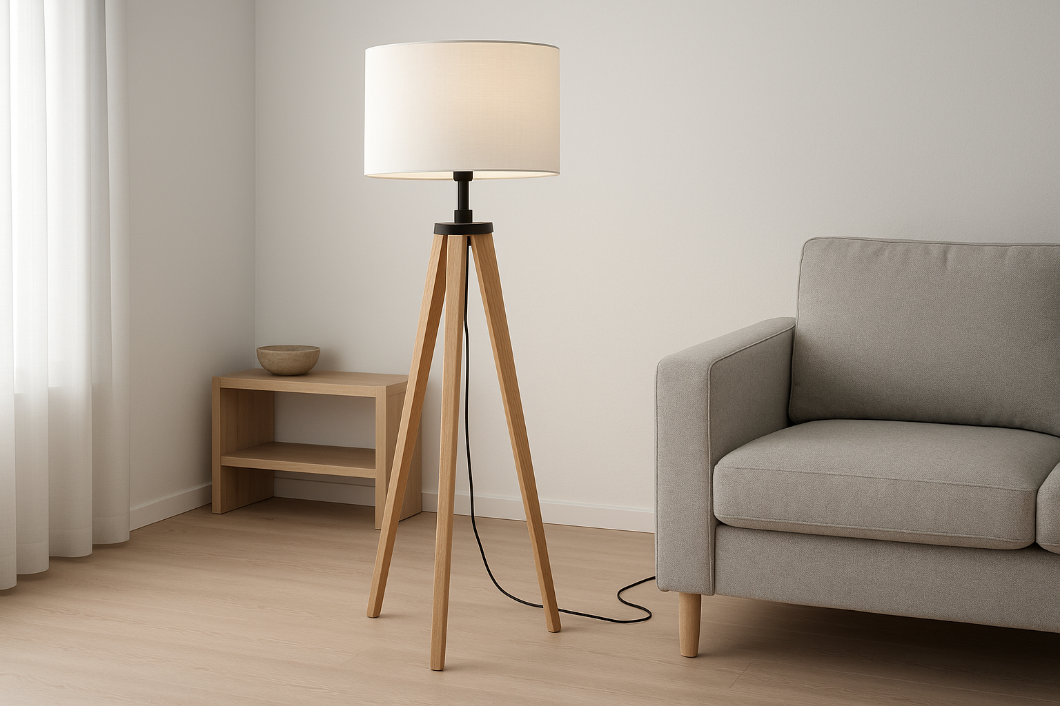 Abajur Tripé - Vista 3/4